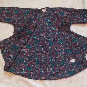 Size 3 Bianka green with roses